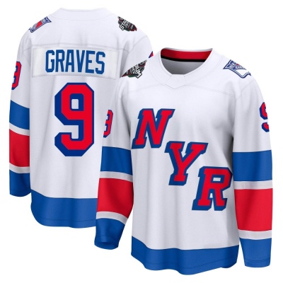 Men's Adam Graves New York Rangers Fanatics Branded 2024 Stadium Series Jersey - Breakaway White