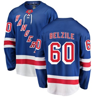 Men's Alex Belzile New York Rangers Fanatics Branded Home Jersey - Breakaway Blue