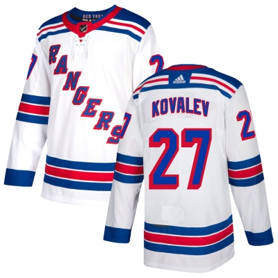 Men's Alex Kovalev New York Rangers Adidas Jersey - Authentic White