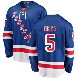 Men's Barry Beck New York Rangers Fanatics Branded Home Jersey - Breakaway Blue