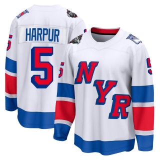 Men's Ben Harpur New York Rangers Fanatics Branded 2024 Stadium Series Jersey - Breakaway White