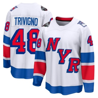 Men's Bobby Trivigno New York Rangers Fanatics Branded 2024 Stadium Series Jersey - Breakaway White