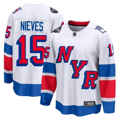 Men's Boo Nieves New York Rangers Fanatics Branded 2024 Stadium Series Jersey - Breakaway White