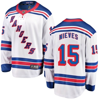 Men's Boo Nieves New York Rangers Fanatics Branded Away Jersey - Breakaway White