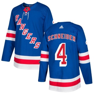 Men's Braden Schneider New York Rangers Adidas Home Jersey - Authentic Royal Blue