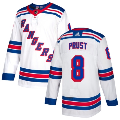 Men's Brandon Prust New York Rangers Adidas Jersey - Authentic White