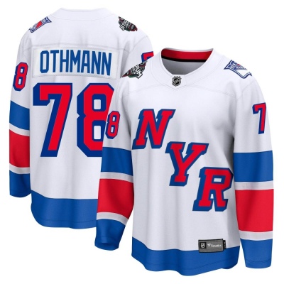 Men's Brennan Othmann New York Rangers Fanatics Branded 2024 Stadium Series Jersey - Breakaway White