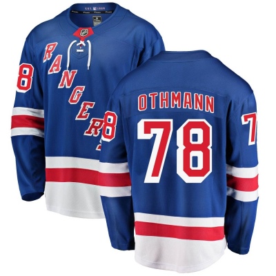 Men's Brennan Othmann New York Rangers Fanatics Branded Home Jersey - Breakaway Blue