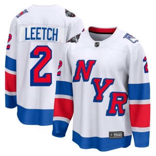 Men's Brian Leetch New York Rangers Fanatics Branded 2024 Stadium Series Jersey - Breakaway White