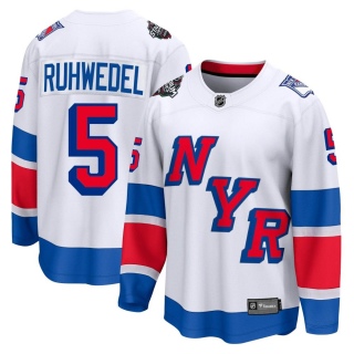 Men's Chad Ruhwedel New York Rangers Fanatics Branded 2024 Stadium Series Jersey - Breakaway White