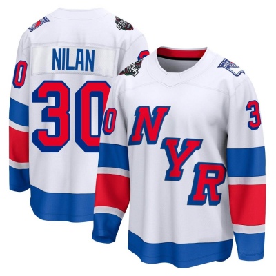 Men's Chris Nilan New York Rangers Fanatics Branded 2024 Stadium Series Jersey - Breakaway White
