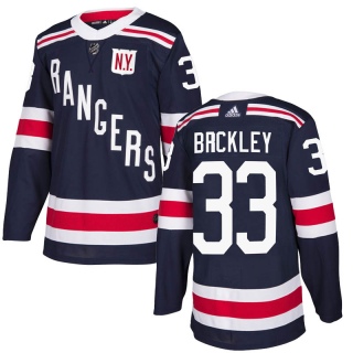 Men's Connor Brickley New York Rangers Adidas 2018 Winter Classic Home Jersey - Authentic Navy Blue