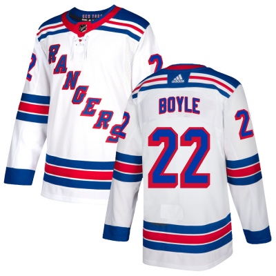 Men's Dan Boyle New York Rangers Adidas Jersey - Authentic White