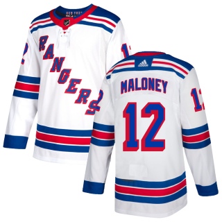 Men's Don Maloney New York Rangers Adidas Jersey - Authentic White