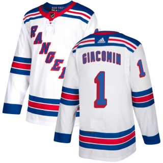 Men's Eddie Giacomin New York Rangers Adidas Jersey - Authentic White