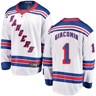 Men's Eddie Giacomin New York Rangers Fanatics Branded Away Jersey - Breakaway White