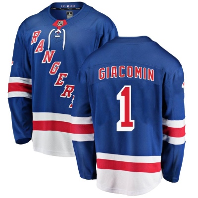 Men's Eddie Giacomin New York Rangers Fanatics Branded Home Jersey - Breakaway Blue