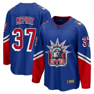 Men's George Mcphee New York Rangers Fanatics Branded Special Edition 2.0 Jersey - Breakaway Royal