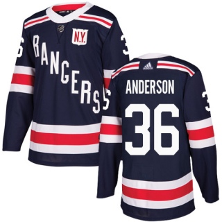 Men's Glenn Anderson New York Rangers Adidas 2018 Winter Classic Jersey - Authentic Navy Blue