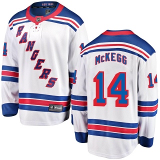 Men's Greg McKegg New York Rangers Fanatics Branded Away Jersey - Breakaway White