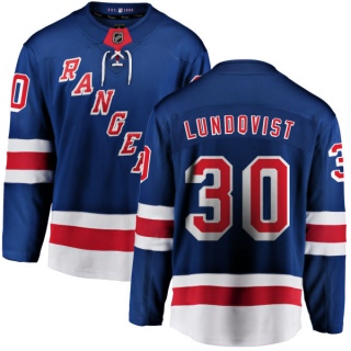 Men's Henrik Lundqvist New York Rangers Fanatics Branded Home Jersey - Breakaway Blue