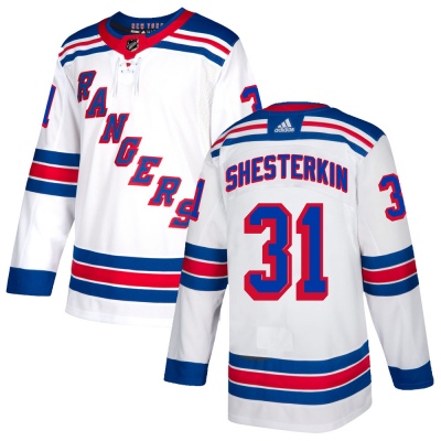 Men's Igor Shesterkin New York Rangers Adidas Jersey - Authentic White