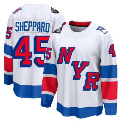 Men's James Sheppard New York Rangers Fanatics Branded 2024 Stadium Series Jersey - Breakaway White