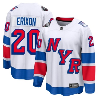Men's Jan Erixon New York Rangers Fanatics Branded 2024 Stadium Series Jersey - Breakaway White