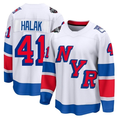 Men's Jaroslav Halak New York Rangers Fanatics Branded 2024 Stadium Series Jersey - Breakaway White
