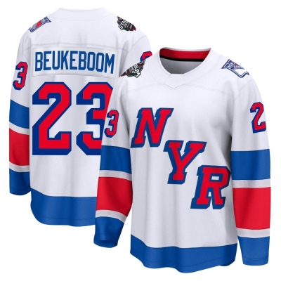 Men's Jeff Beukeboom New York Rangers Fanatics Branded 2024 Stadium Series Jersey - Breakaway White