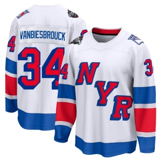 Men's John Vanbiesbrouck New York Rangers Fanatics Branded 2024 Stadium Series Jersey - Breakaway White