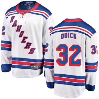 Men's Jonathan Quick New York Rangers Fanatics Branded Away Jersey - Breakaway White