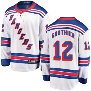 Men's Julien Gauthier New York Rangers Fanatics Branded Away Jersey - Breakaway White