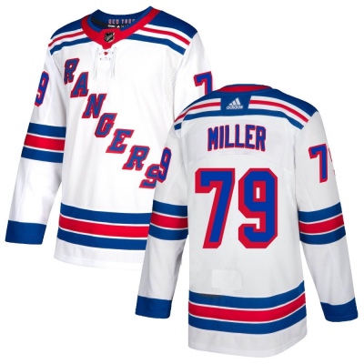 Men's K'Andre Miller New York Rangers Adidas Jersey - Authentic White