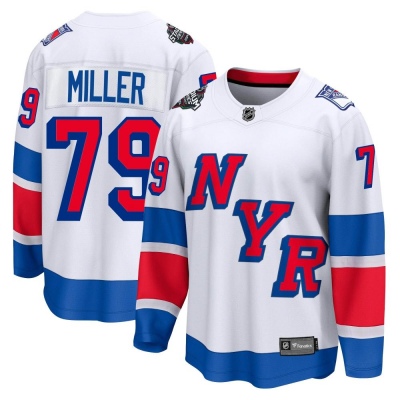 Men's K'Andre Miller New York Rangers Fanatics Branded 2024 Stadium Series Jersey - Breakaway White