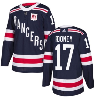 Men's Kevin Rooney New York Rangers Adidas 2018 Winter Classic Home Jersey - Authentic Navy Blue
