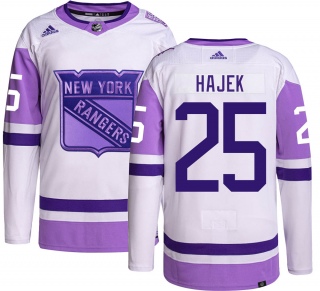 Men's Libor Hajek New York Rangers Adidas Hockey Fights Cancer Jersey - Authentic
