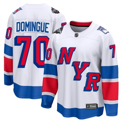 Men's Louis Domingue New York Rangers Fanatics Branded 2024 Stadium Series Jersey - Breakaway White