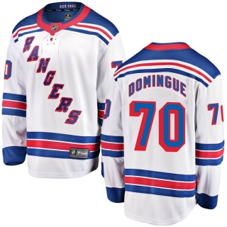 Men's Louis Domingue New York Rangers Fanatics Branded Away Jersey - Breakaway White