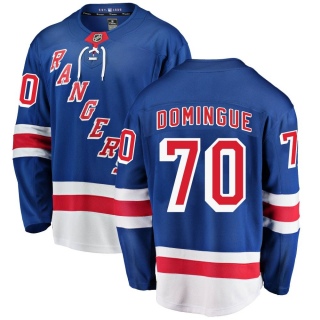 Men's Louis Domingue New York Rangers Fanatics Branded Home Jersey - Breakaway Blue