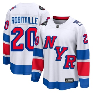 Men's Luc Robitaille New York Rangers Fanatics Branded 2024 Stadium Series Jersey - Breakaway White