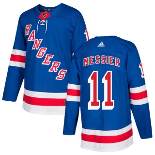 Men's Mark Messier New York Rangers Adidas Home Jersey - Authentic Royal Blue