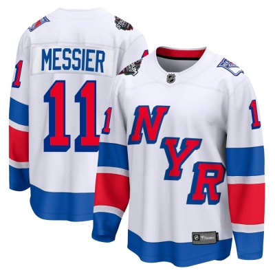 Men's Mark Messier New York Rangers Fanatics Branded 2024 Stadium Series Jersey - Breakaway White