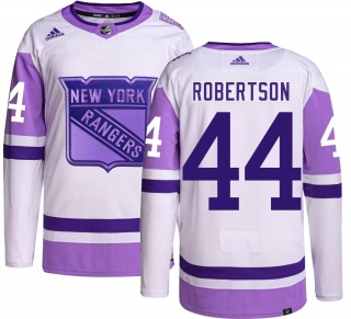 Men's Matthew Robertson New York Rangers Adidas Hockey Fights Cancer Jersey - Authentic