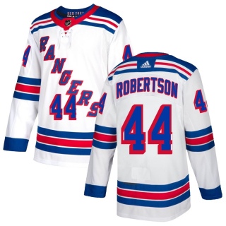 Men's Matthew Robertson New York Rangers Adidas Jersey - Authentic White
