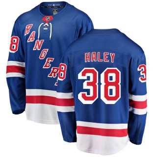 Men's Micheal Haley New York Rangers Fanatics Branded Home Jersey - Breakaway Blue