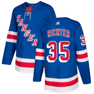 Men's Mike Richter New York Rangers Adidas Jersey - Authentic Royal