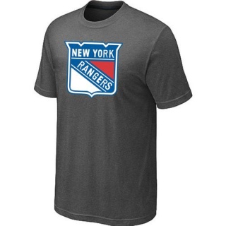 Men's New York Rangers Big & Tall Logo T-Shirt - Dark - Grey