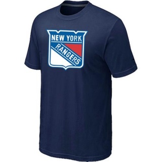 Men's New York Rangers Big & Tall Logo T-Shirt - - Navy