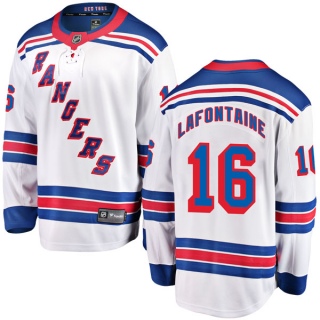 Men's Pat Lafontaine New York Rangers Fanatics Branded Away Jersey - Breakaway White